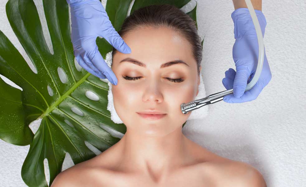 microdermabrasion patient